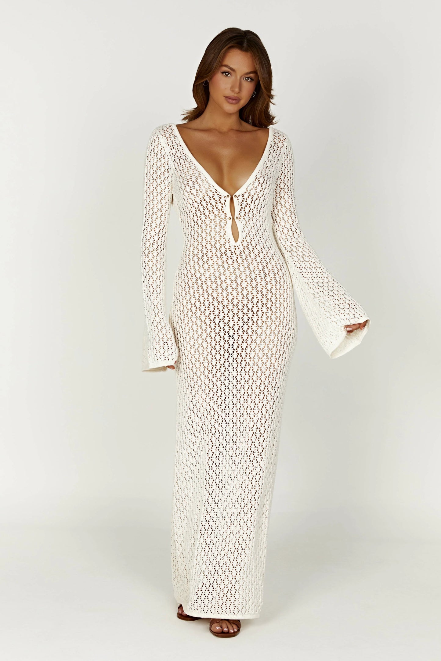 Sophie  -  Long Crochet Lace Dress