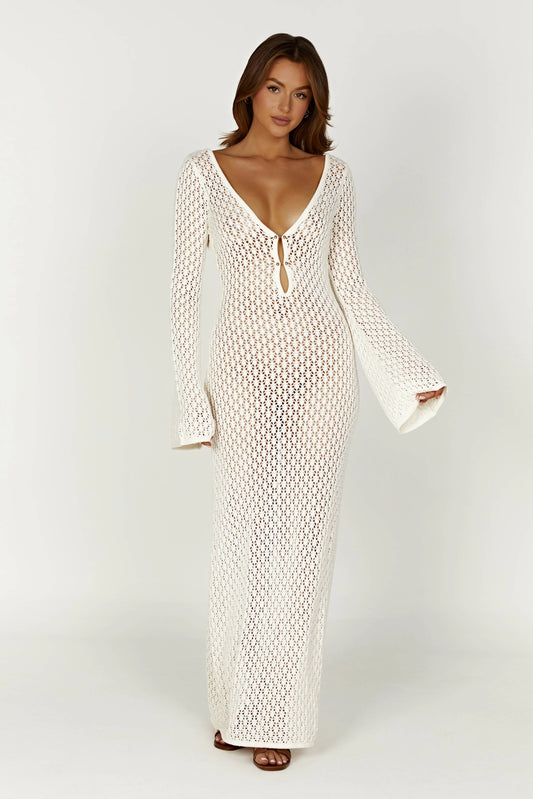 Sophie  -  Long Crochet Lace Dress